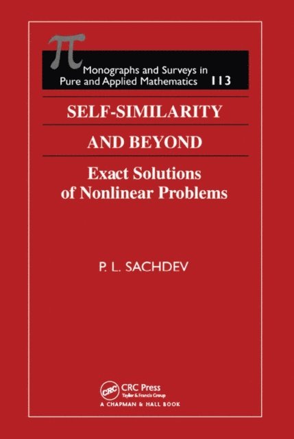 P.L. Sachdev - Self-Similarity and Beyond, E-bok