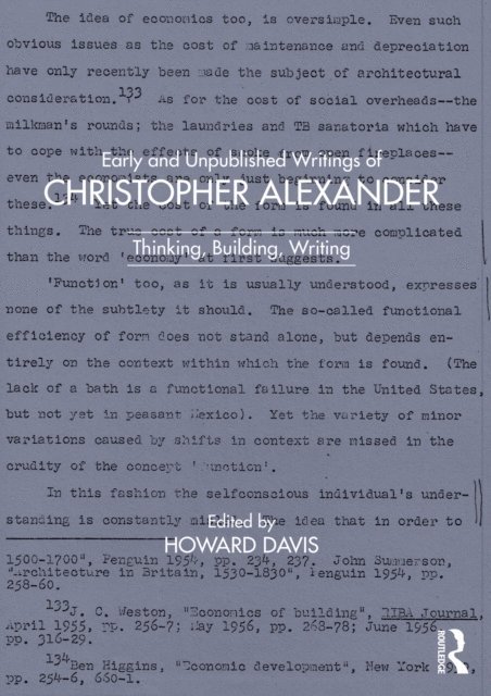Howard Davis - Early and Unpublished Writings of Christopher Alexander, E-bok
