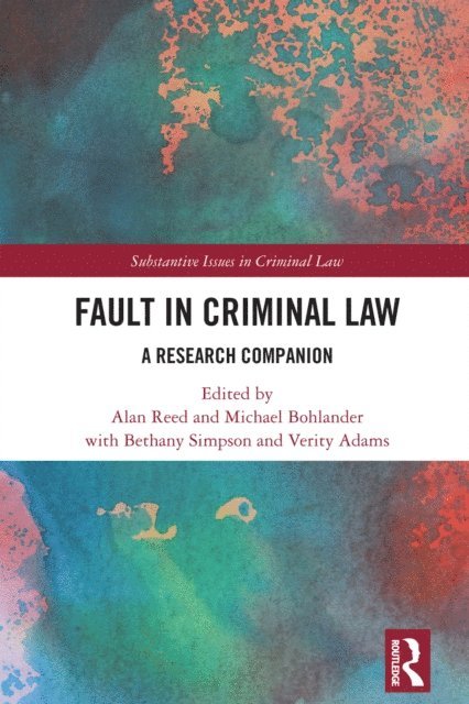 Michael Bohlander, Alan Reed - Fault in Criminal Law, E-bok