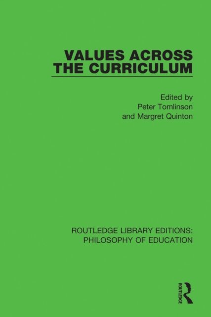 Margret Quinton, Peter Tomlinson - Values Across the Curriculum, E-bok