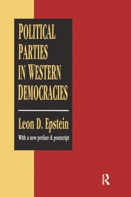 Leon D. Epstein - Political Parties in Western Democracies, E-bok. Tillgänglighet: Lägg i varukorg