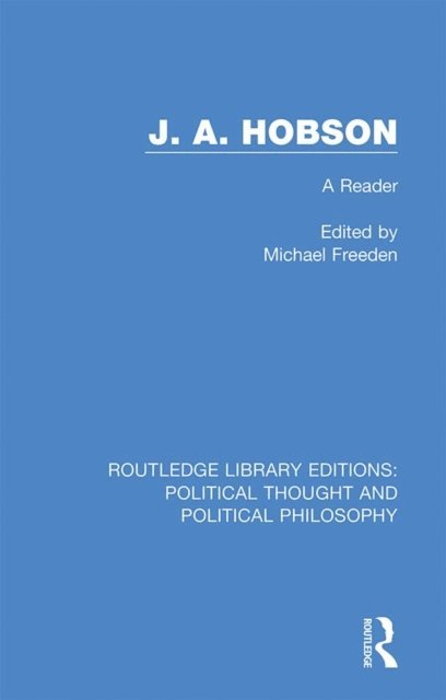 Michael Freeden - J. A. Hobson, E-bok