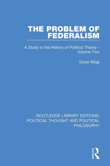 Sobei Mogi - Problem of Federalism, E-bok