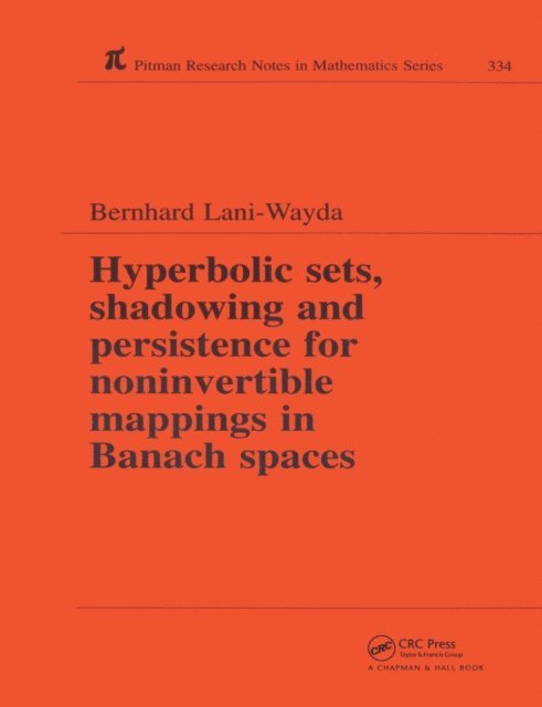 Bernard Lani-Wayda - Hyperbolic Sets, Shadowing and Persistence for Noninvertible Mappings in Banach Spaces, E-bok