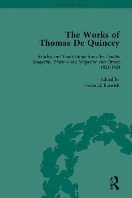 Barry Symonds, Grevel Lindop - Works of Thomas De Quincey, Part I Vol 3, E-bok