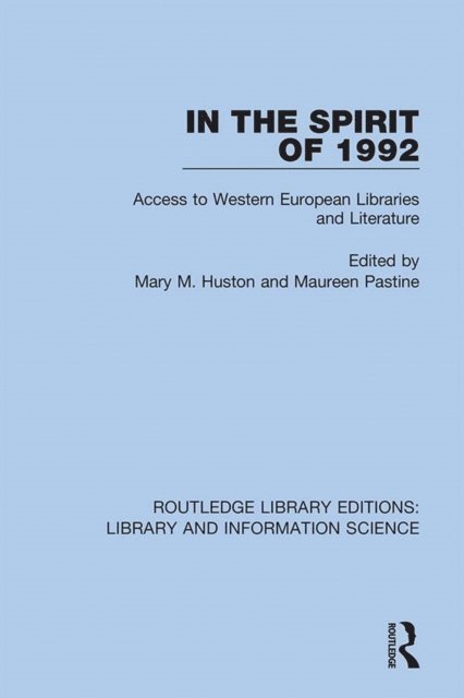 Maureen Pastine, Mary M. Huston - In the Spirit of 1992, E-bok