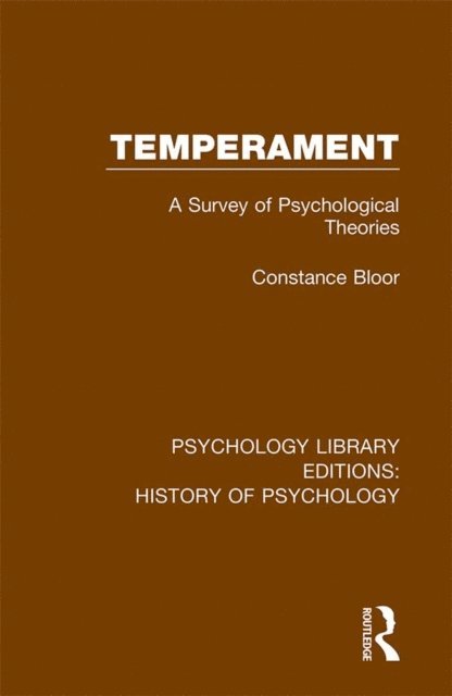 Constance Bloor - Temperament, E-bok