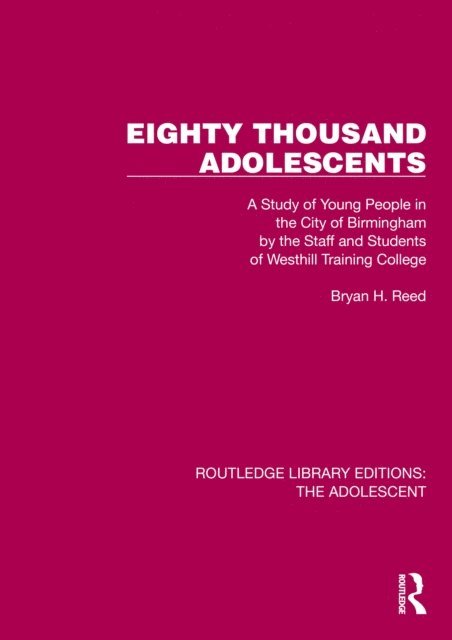 Bryan H. Reed - Eighty Thousand Adolescents, E-bok
