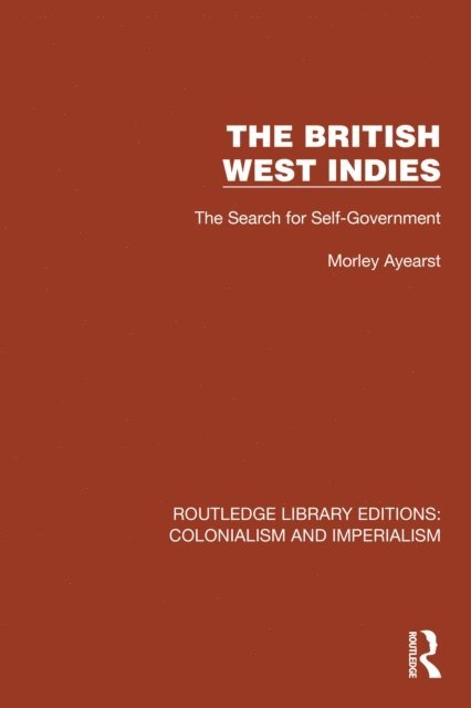 Morley Ayearst - British West Indies, E-bok