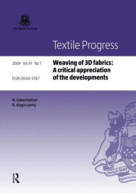 R. Alagirusamy, N. Gokarneshan - Weaving of 3D Fabrics, E-bok