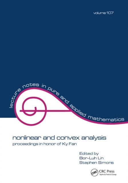 Stephen Simone, Bor-Luh Lin - Nonlinear and Convex Analysis, E-bok