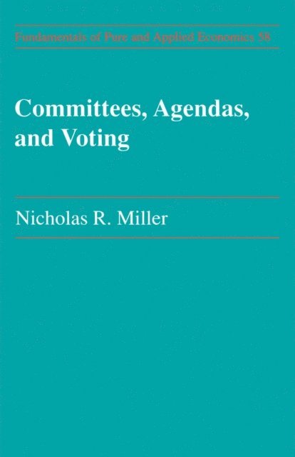 Nicholas R. Miller - Committees Agendas & Voting, E-bok