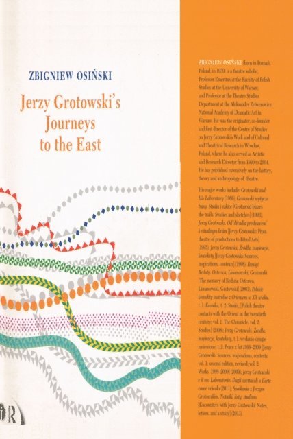 Zbigniew Osinski - Jerzy Grotowski's Journeys to the East, E-bok