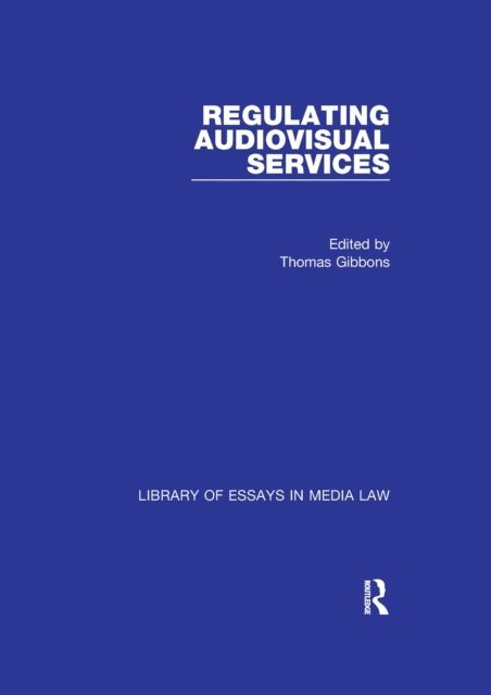 Thomas Gibbons - Regulating Audiovisual Services, E-bok