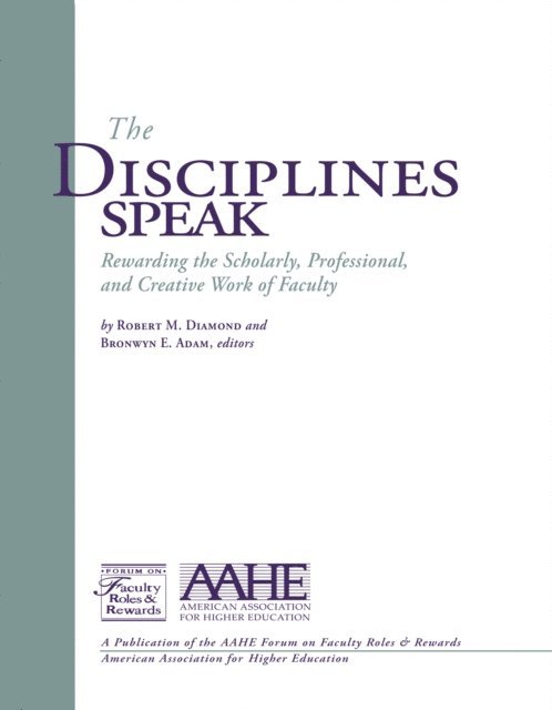 Bronwyn E Adam, Robert M Diamond - Disciplines Speak I, E-bok
