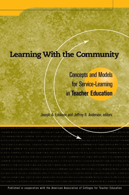 Jeffrey B. Anderson, Joseph Erickson - Learning With the Community, E-bok