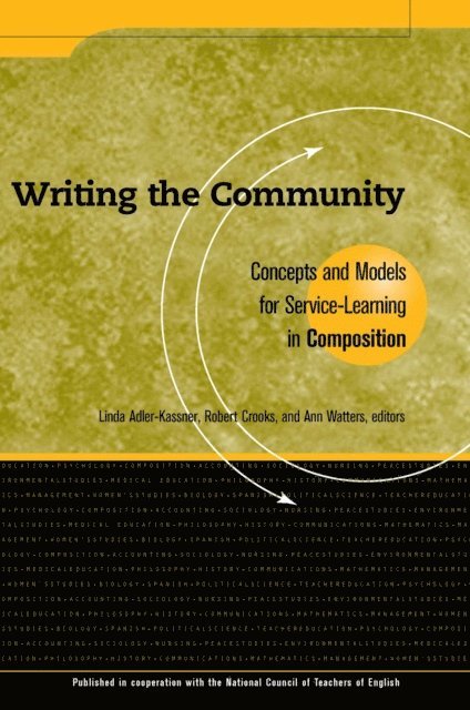 Ann Watters, Robert Crooks, Linda Adler-Kassner - Writing the Community, E-bok