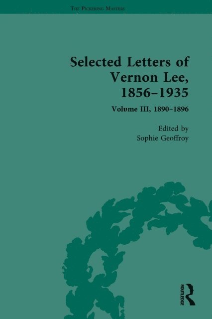 Amanda Gagel, Sophie Geoffroy - Selected Letters of Vernon Lee, 1856-1935, E-bok