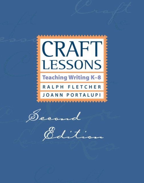 JoAnn Portalupi, Ralph Fletcher - Craft Lessons, E-bok