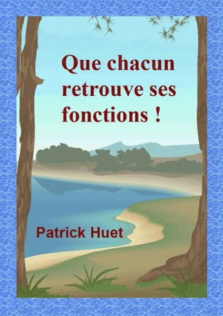 Patrick Huet - Que chacun retrouve ses fonctions !, E-bok