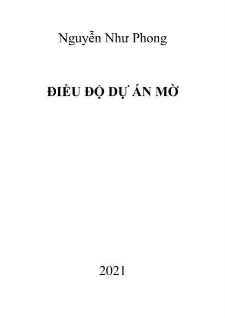 Phong Nguyen Nhu - ieu do du an mo, E-bok