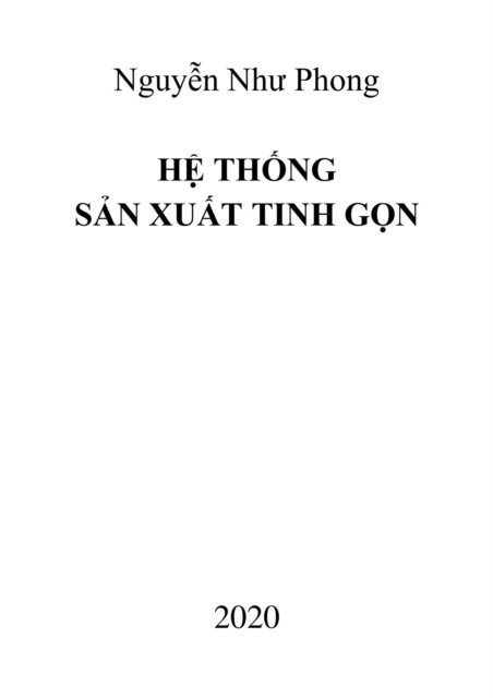 Phong Nguyen Nhu - He Thong San Xuat Tinh Gon, E-bok