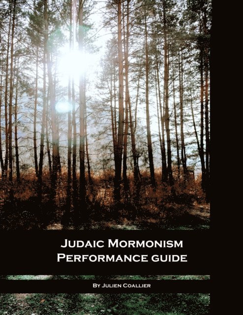 Julien Coallier - Judaic Mormonism: Performance Guide, E-bok