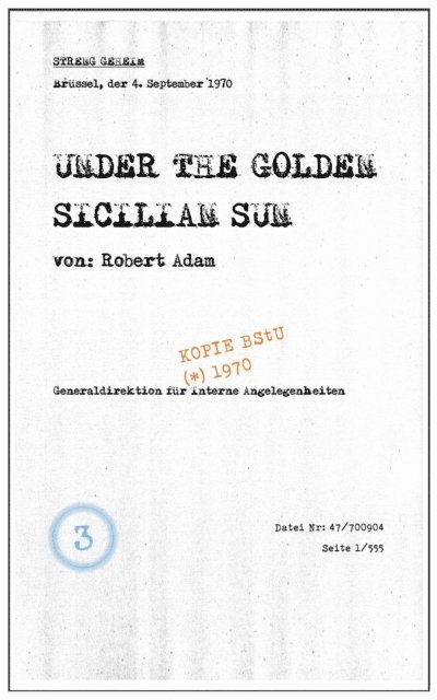 Robert Adam - Under the Golden Sicilian Sun, E-bok