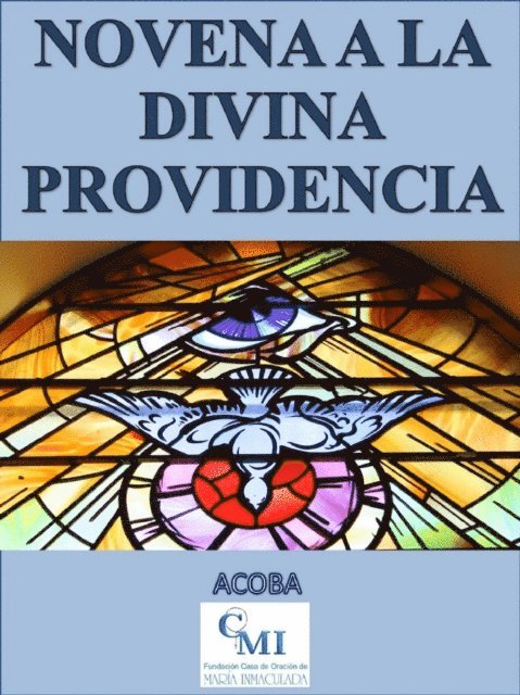 ACOBA - Novena a la Divina Providencia, E-bok