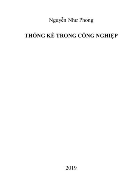 Phong Nguyen Nhu - Thong Ke Trong Cong Nghiep, E-bok