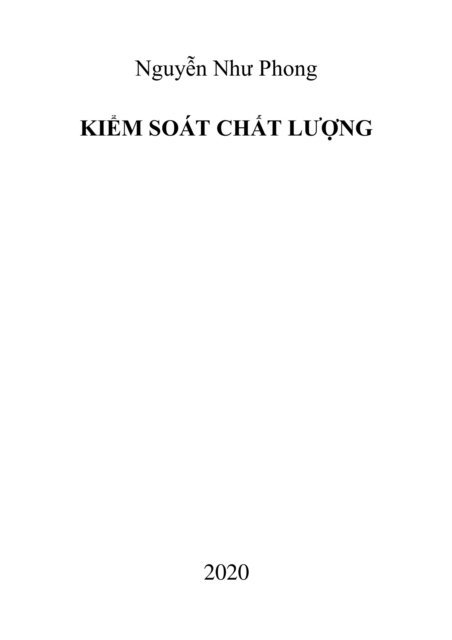 Phong Nguyen Nhu - Kiem Soat Chat Luong, E-bok