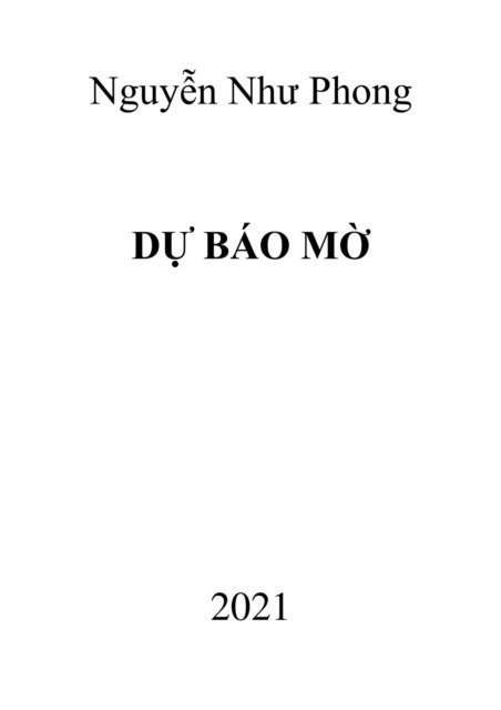 Phong Nguyen Nhu - Du bao mo, E-bok