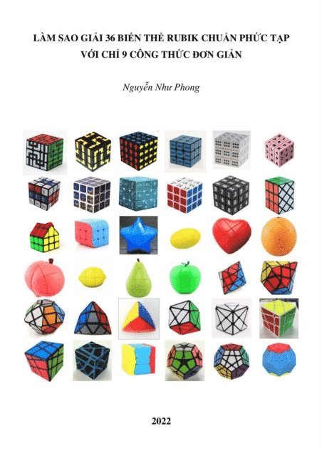 Phong Nguyen Nhu - Lam sao giai 36 bien the Rubik chuan phuc tap voi chi 9 cong thuc A on gian, E-bok