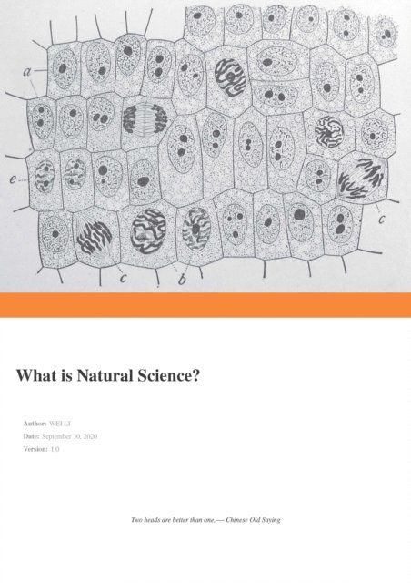 Wei Li - What Is Natural Science?, E-bok