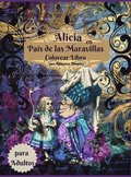 Libro para colorear de Alicia en el Pais de las Maravillas para adultos
