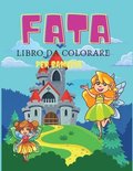 Fata libro da colorare per bambini