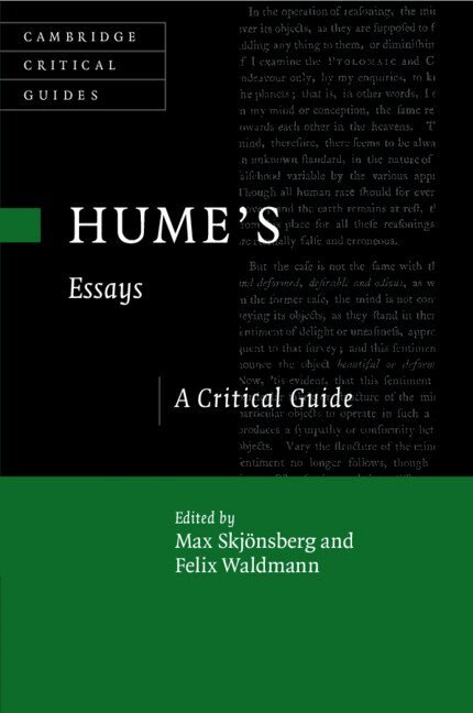 Max Skjönsberg, Felix Waldmann - Hume's Essays, Häftad