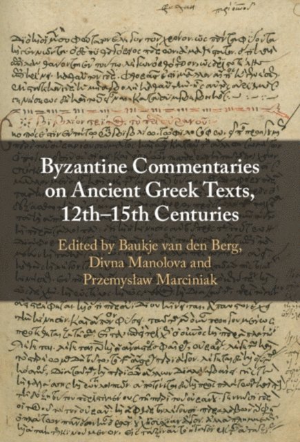 Przemyslaw Marciniak, Divna Manolova, Baukje van den Berg - Byzantine Commentaries on Ancient Greek Texts, 12th-15th Centuries, E-bok