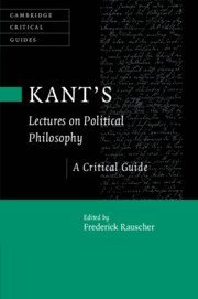 Frederick Rauscher - Kant's Lectures on Political Philosophy, Häftad