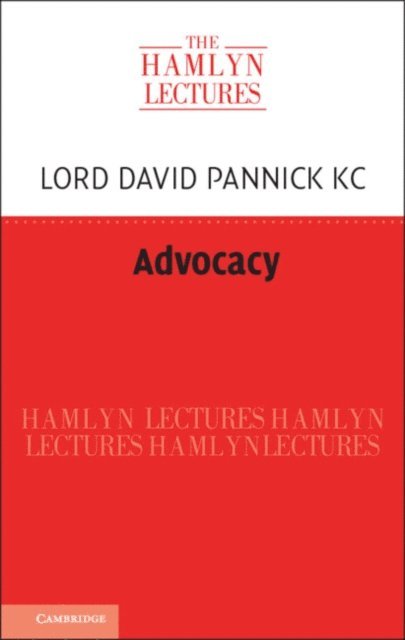 David Pannick KC - Advocacy, E-bok