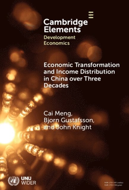 John Knight, Bjorn Gustafsson, Cai Meng - Economic Transformation and Income Distribution in China over Three Decades, E-bok