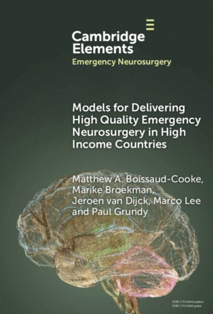 Paul Grundy, Marco Lee, Jeroen van Dijck, Marike Broekman, Matthew A. Boissaud-Cooke - Models for Delivering High Quality Emergency Neurosurgery in High Income Countries, E-bok