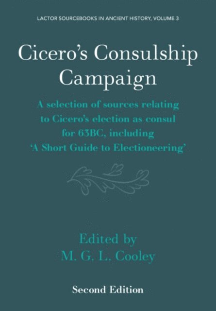 Cicero's Consulship Campaign, E-bok