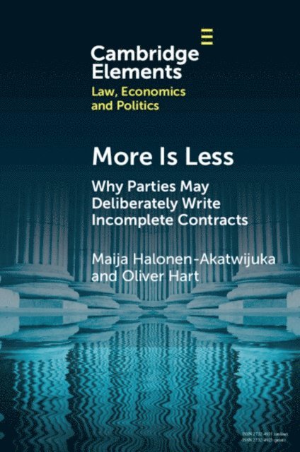 Oliver Hart, Maija Halonen-Akatwijuka - More is Less, E-bok