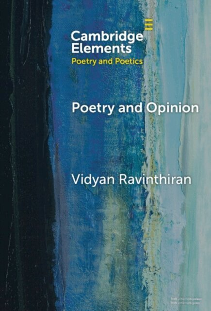 Vidyan Ravinthiran - Poetry and Opinion, E-bok