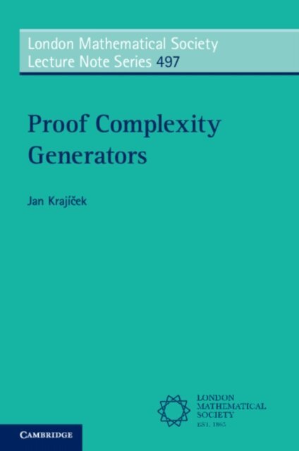 Jan Krajicek - Proof Complexity Generators, E-bok