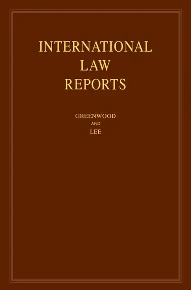 International Law Reports: Volume 211
