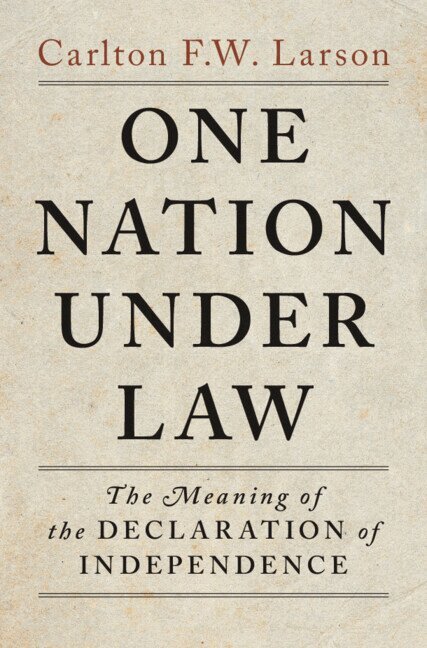 Carlton F. W. Larson - One Nation Under Law, Häftad. Tillgänglighet: Lägg i varukorg