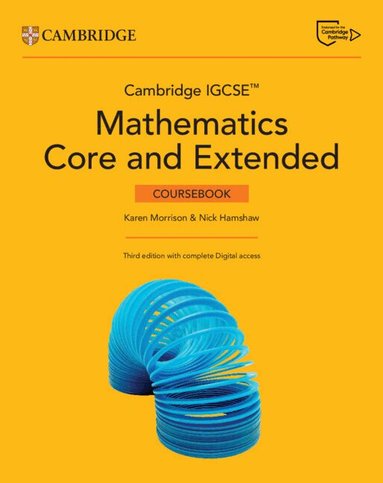 Karen Morrison, Nick Hamshaw - Cambridge IGCSE(TM) Mathematics Core and Extended Coursebook with Digital Version and Cambridge Online Mathematics (2 Years' Access), Övrigt