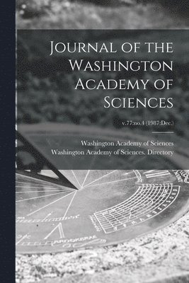 Washington Academy of Sciences (Washi - Journal of the Washington Academy of Sciences; v.77, Häftad. Tillgänglighet: Lägg i varukorg